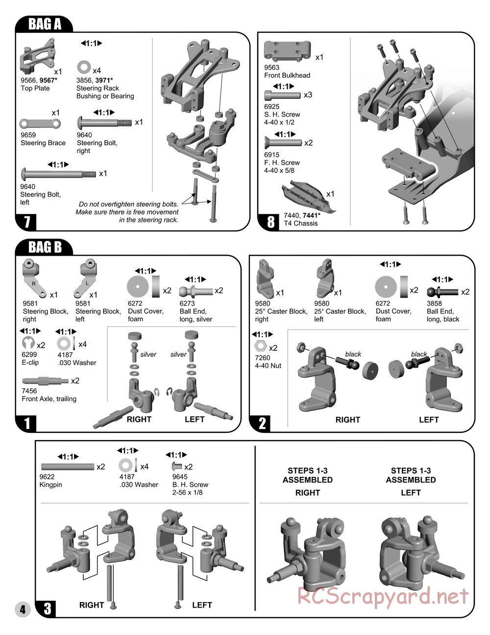 Team Associated - RC10T4 RS - Manual - Page 4