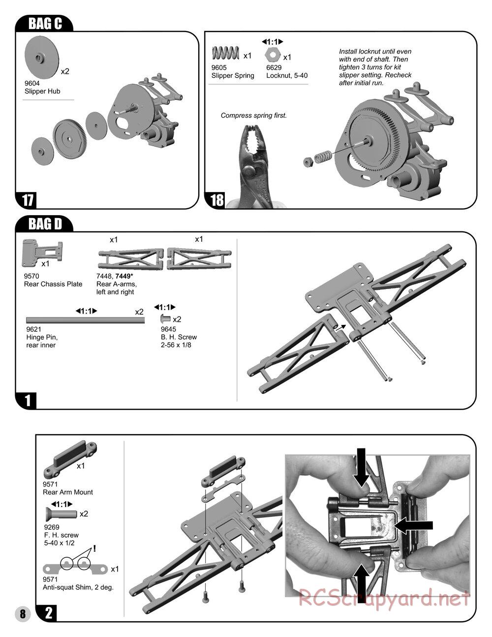 Team Associated - RC10T4 RS - Manual - Page 8