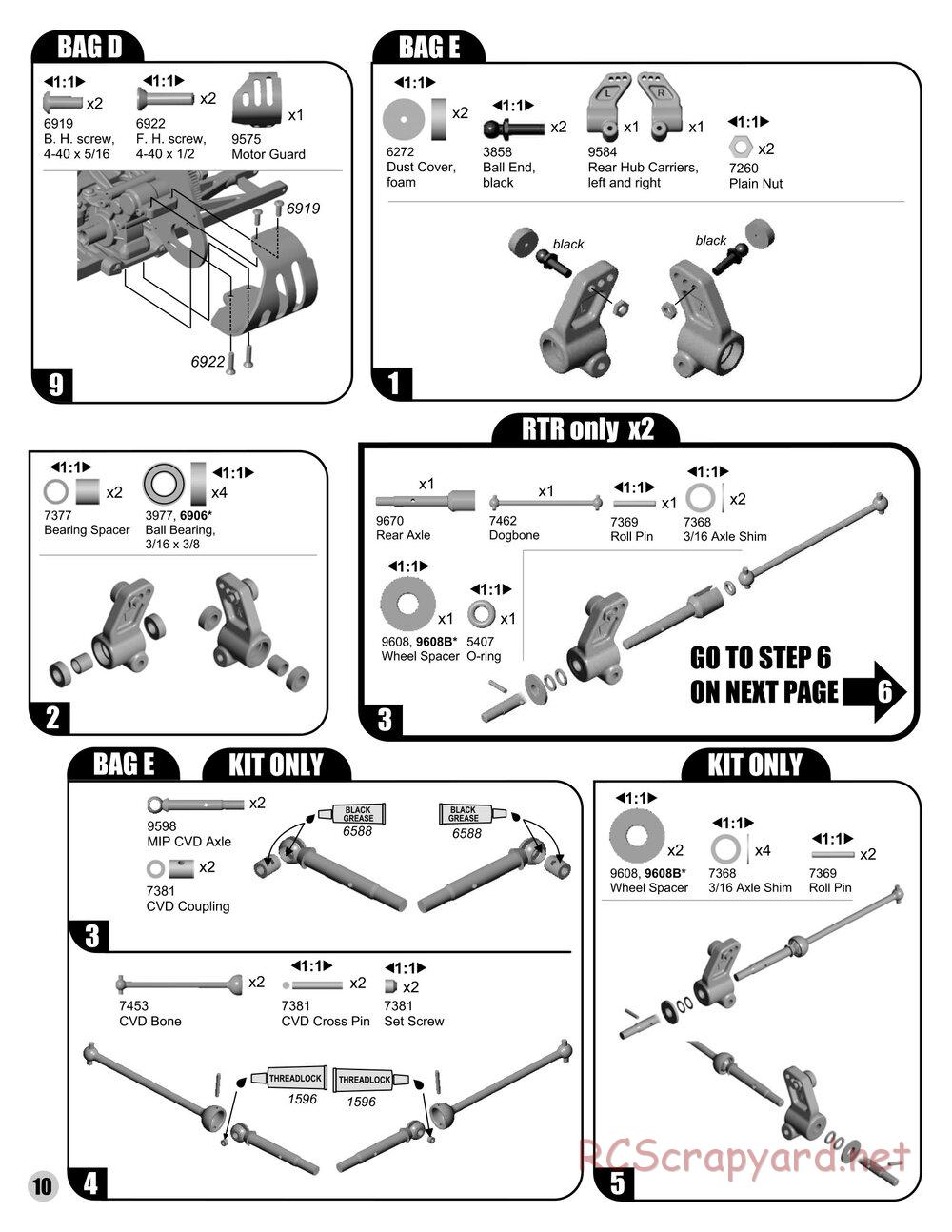 Team Associated - RC10T4 RS - Manual - Page 10