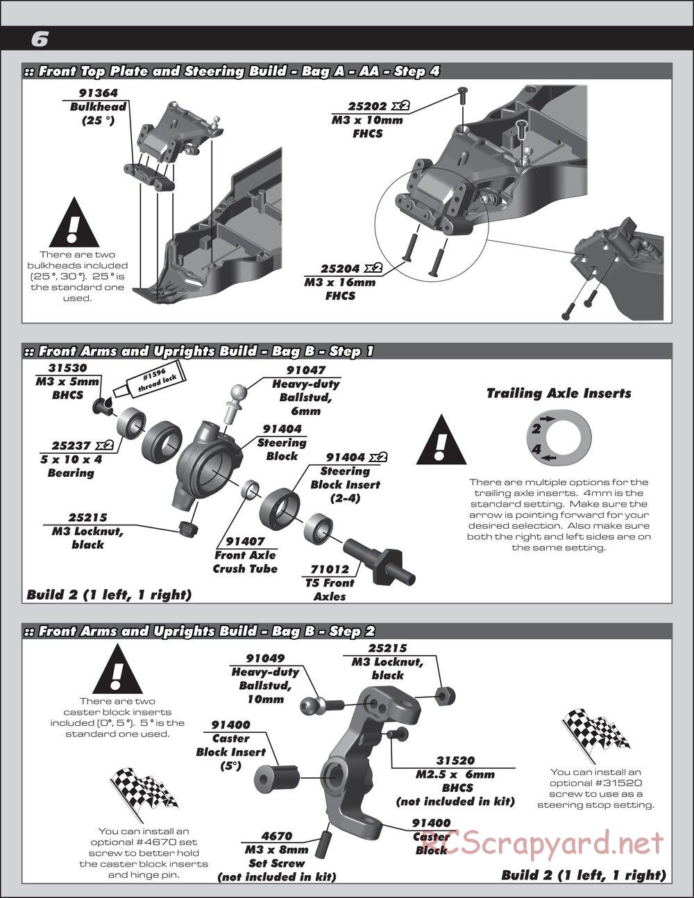 Team Associated - RC10T5M Team Kit - Manual - Page 6