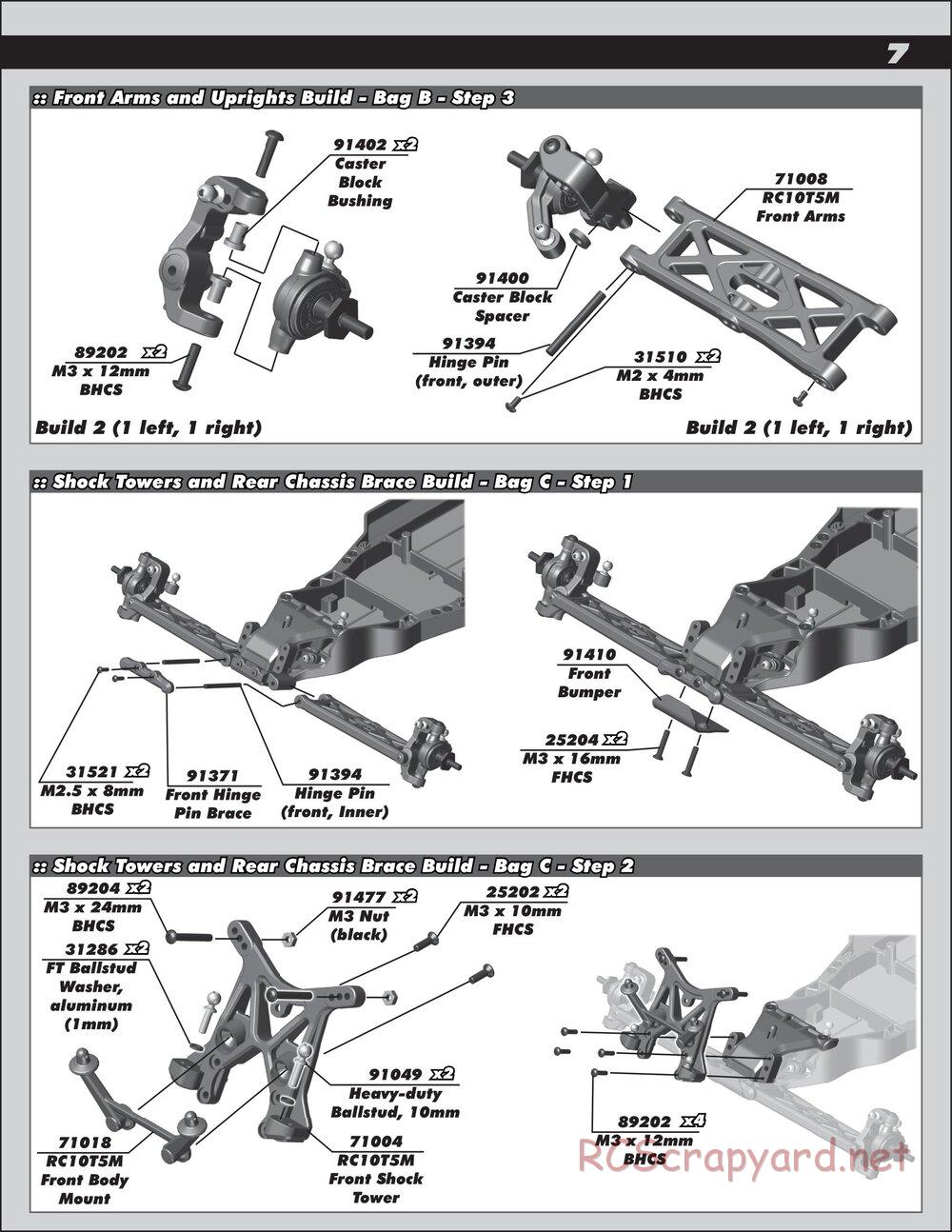 Team Associated - RC10T5M Team Kit - Manual - Page 7