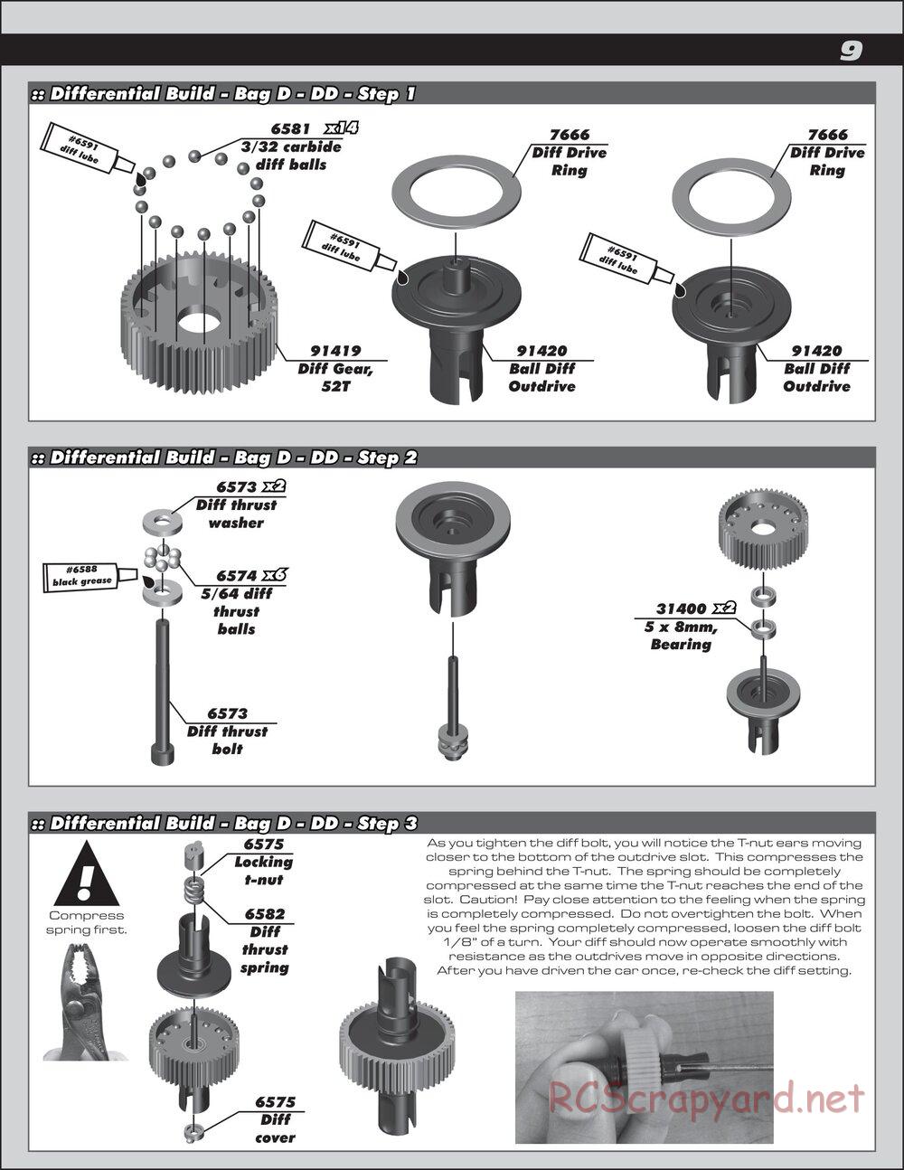 Team Associated - RC10T5M Team Kit - Manual - Page 9