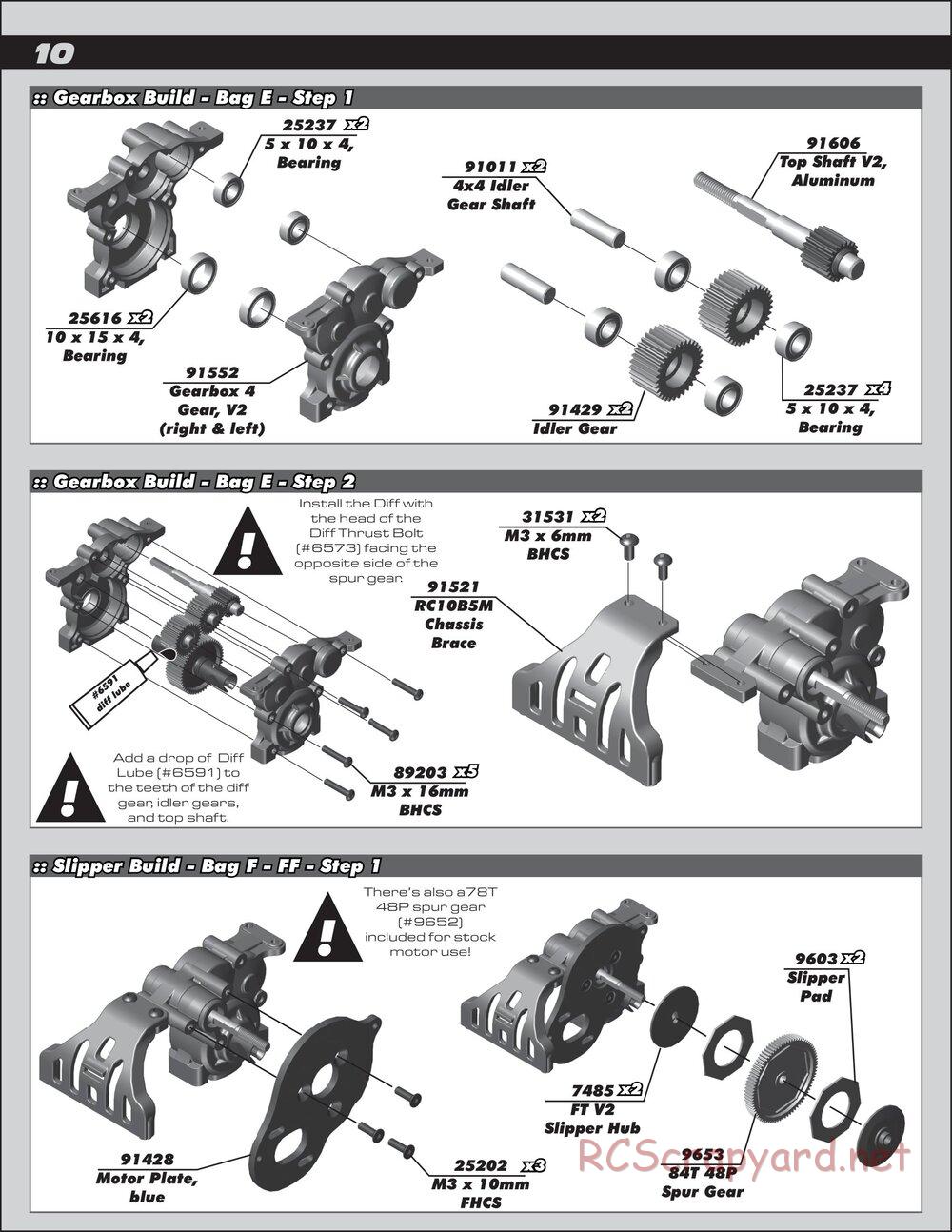 Team Associated - RC10T5M Team Kit - Manual - Page 10