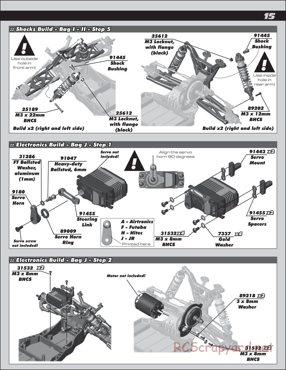 Team Associated - RC10T5M Team Kit - Manual - Page 15