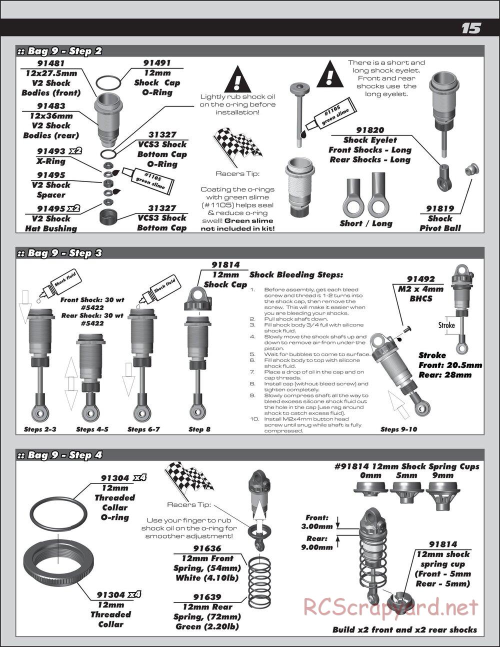 Team Associated - RC10T6.1 - Manual - Page 15