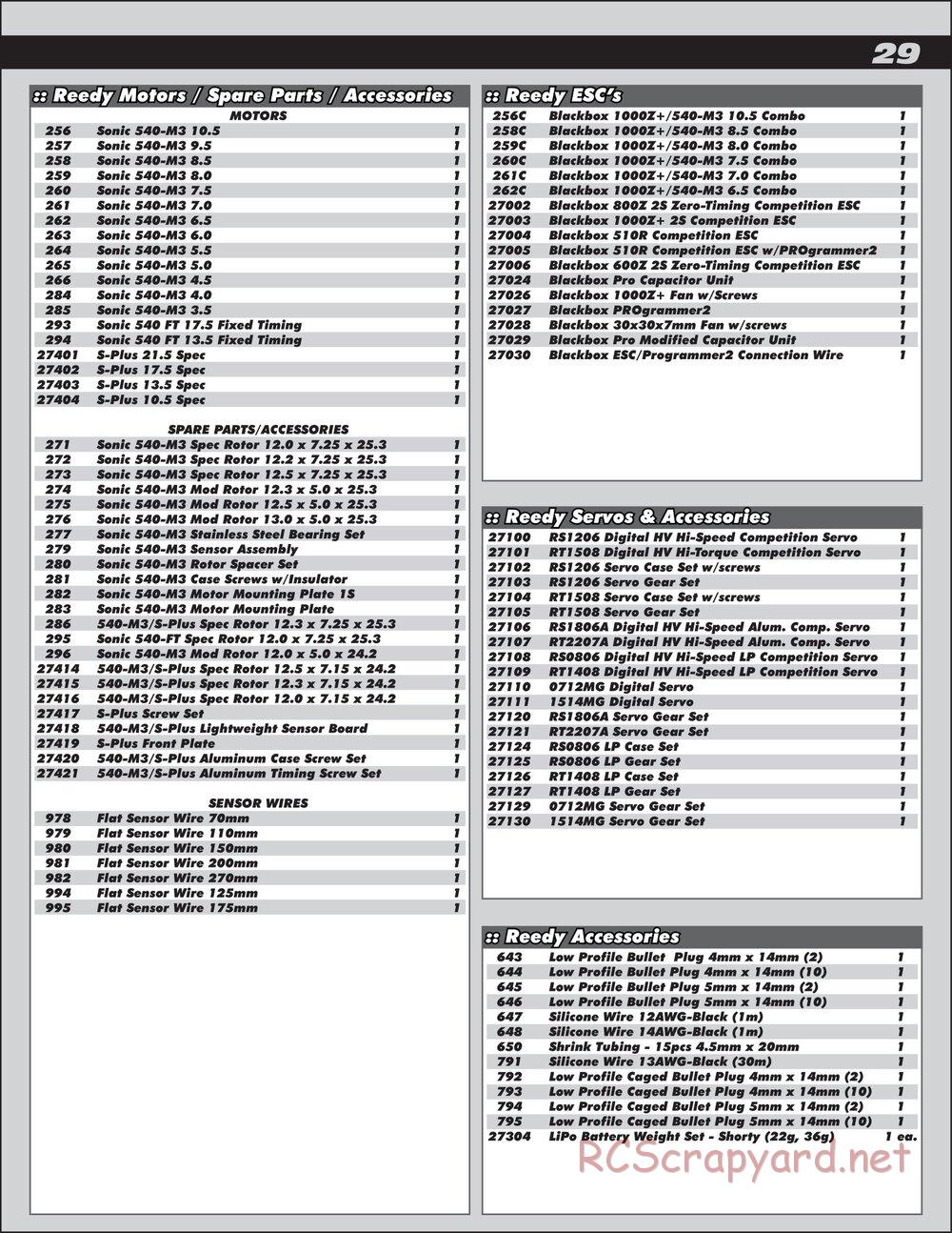 Team Associated - RC10T6.1 - Manual - Page 29