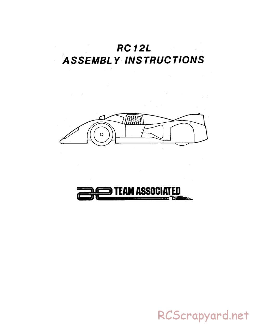 Team Associated - RC12L - Manual - Page 2