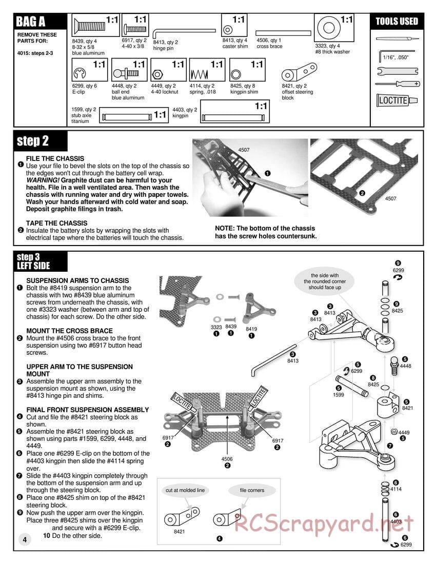 Team Associated - RC12L3 - Manual - Page 4