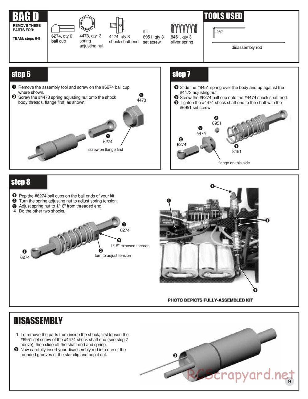 Team Associated - RC12L3O - Manual - Page 9