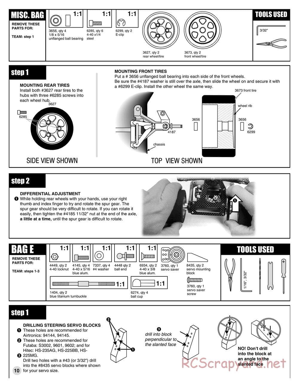 Team Associated - RC12L3O - Manual - Page 10