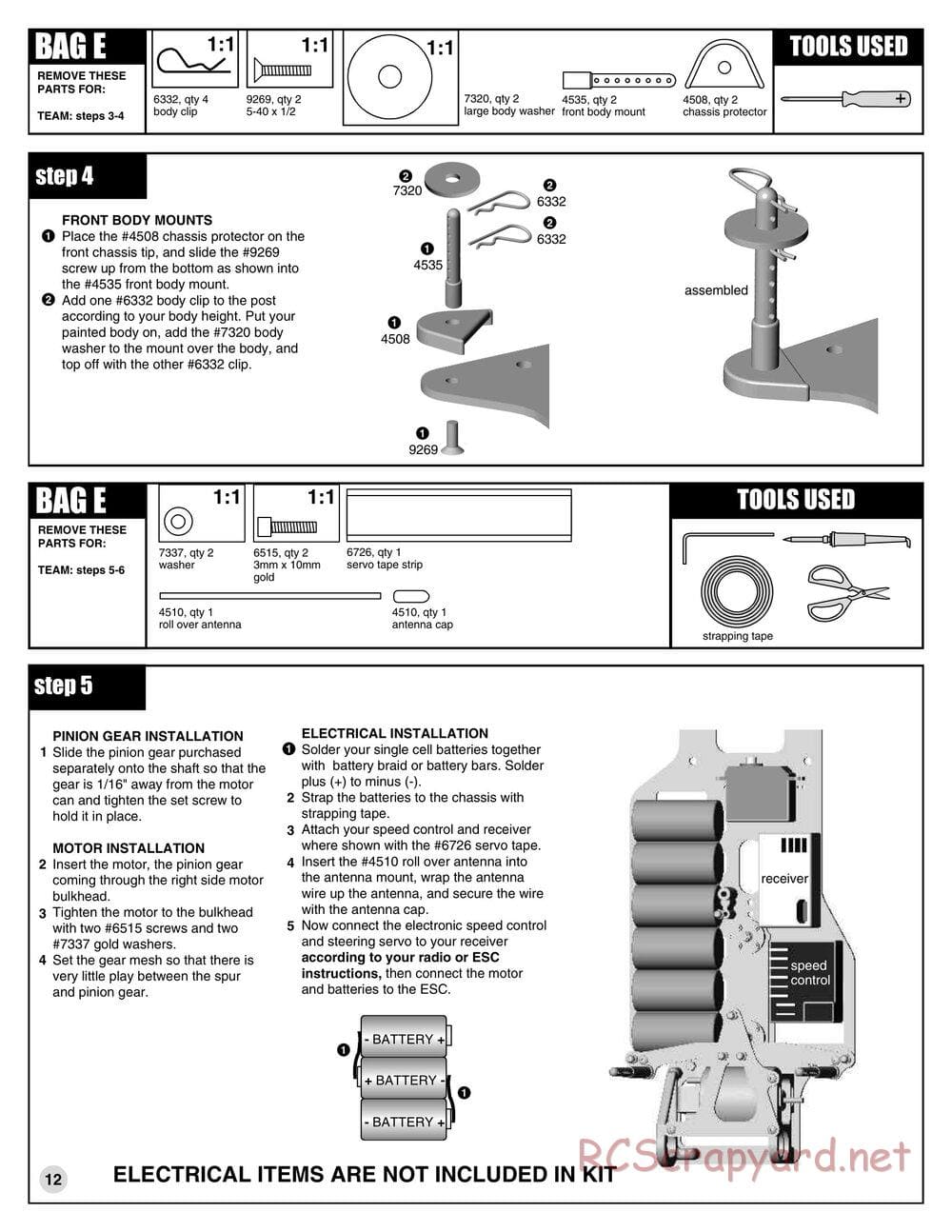 Team Associated - RC12L3O - Manual - Page 12