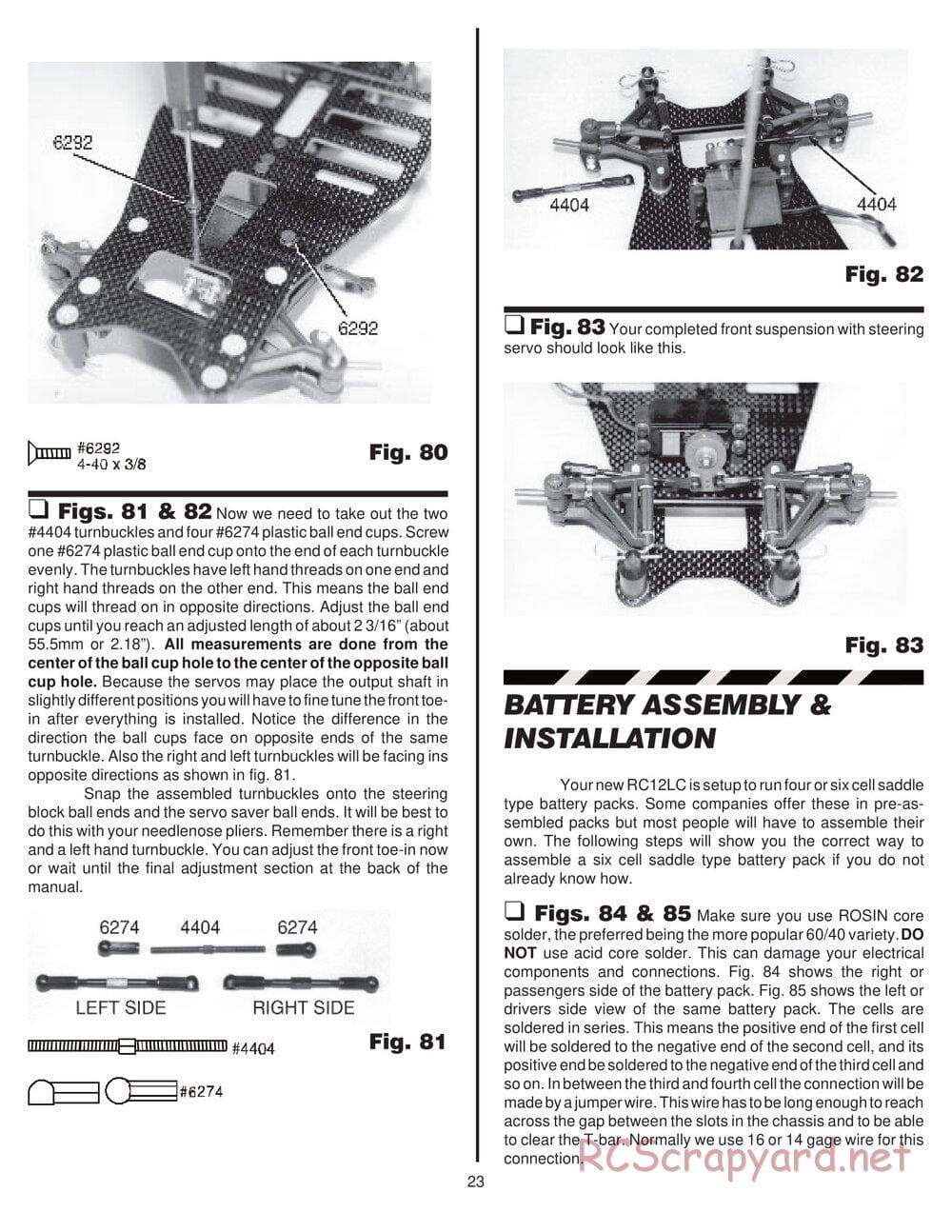 Team Associated - RC12LC - Manual - Page 20