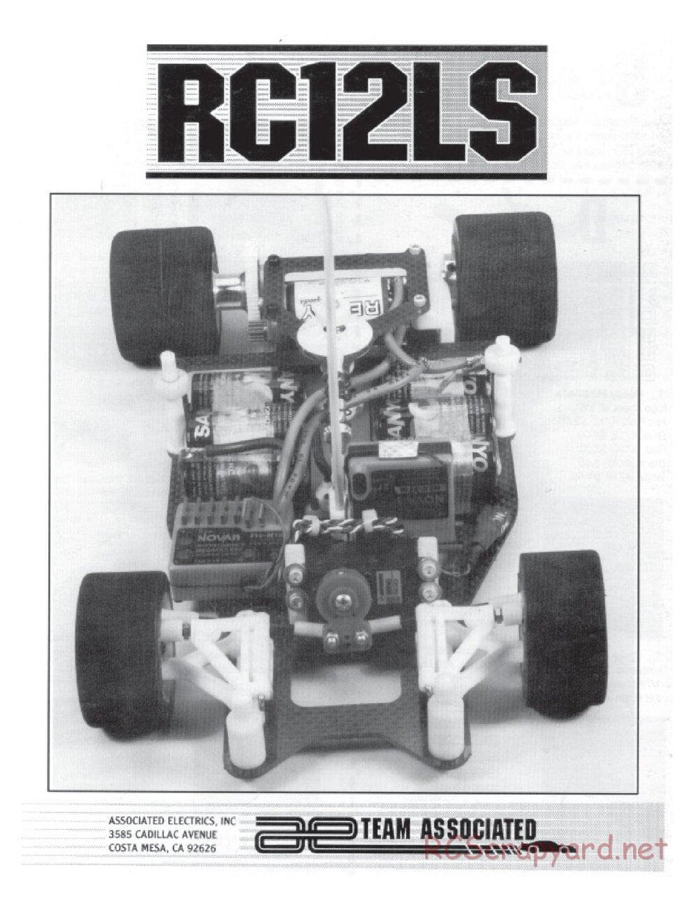 Team Associated - RC12LS - Manual - Page 32