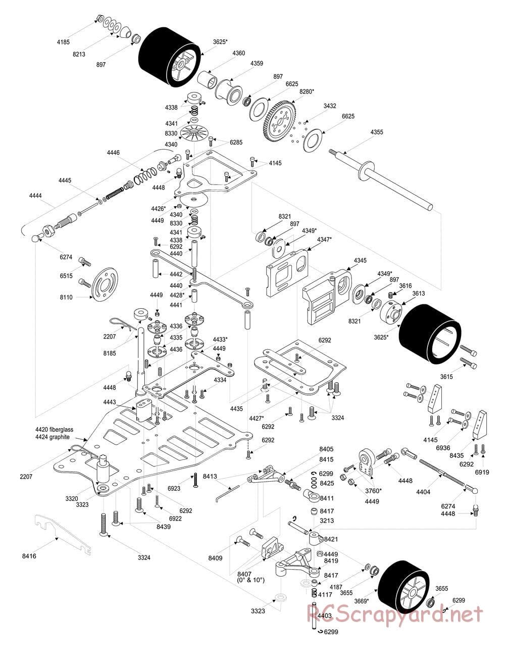 Team Associated - RC12LS - Exploded View 1