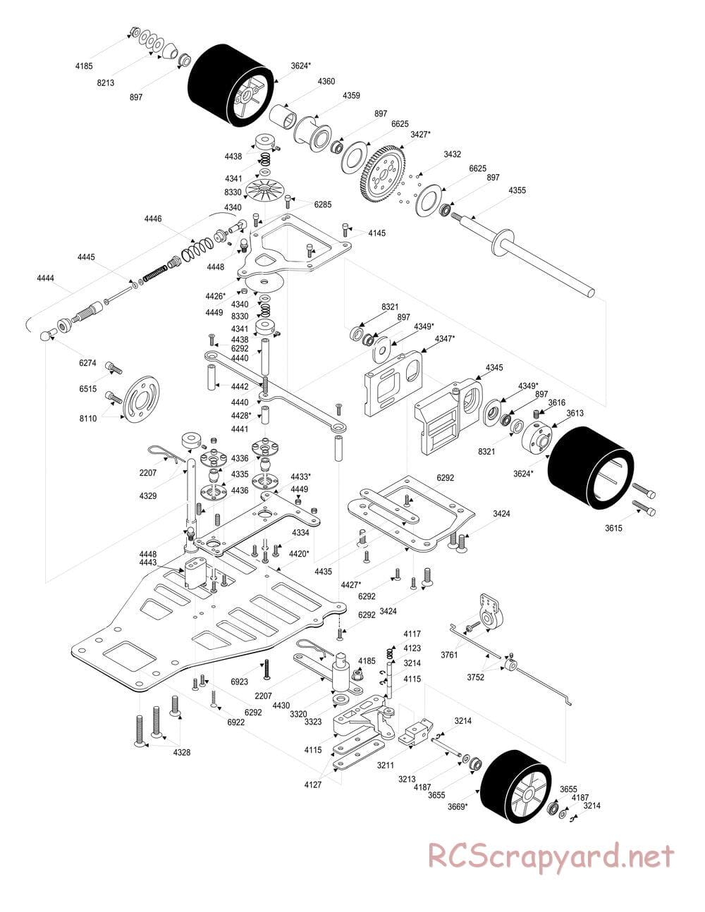 Team Associated - RC12LW - Exploded View-1