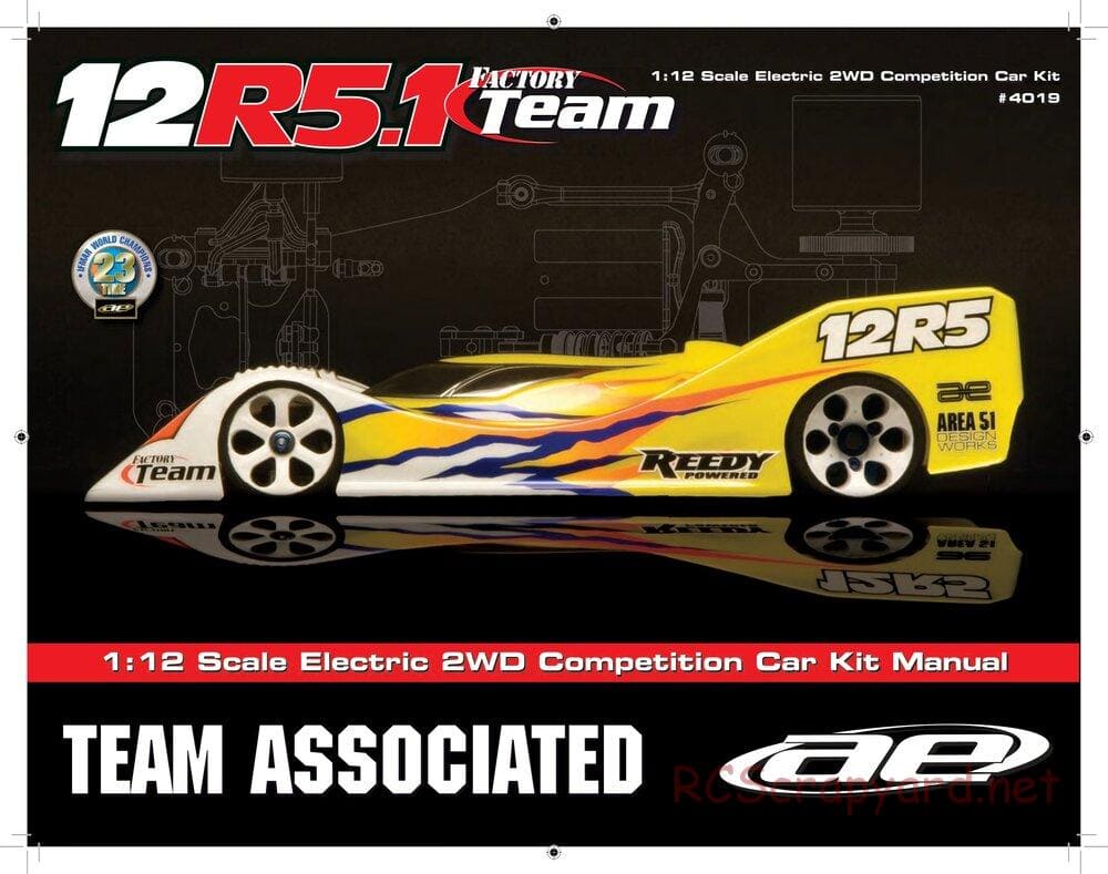 Team Associated - RC12R5.1 Factory Team - Manual - Page 1