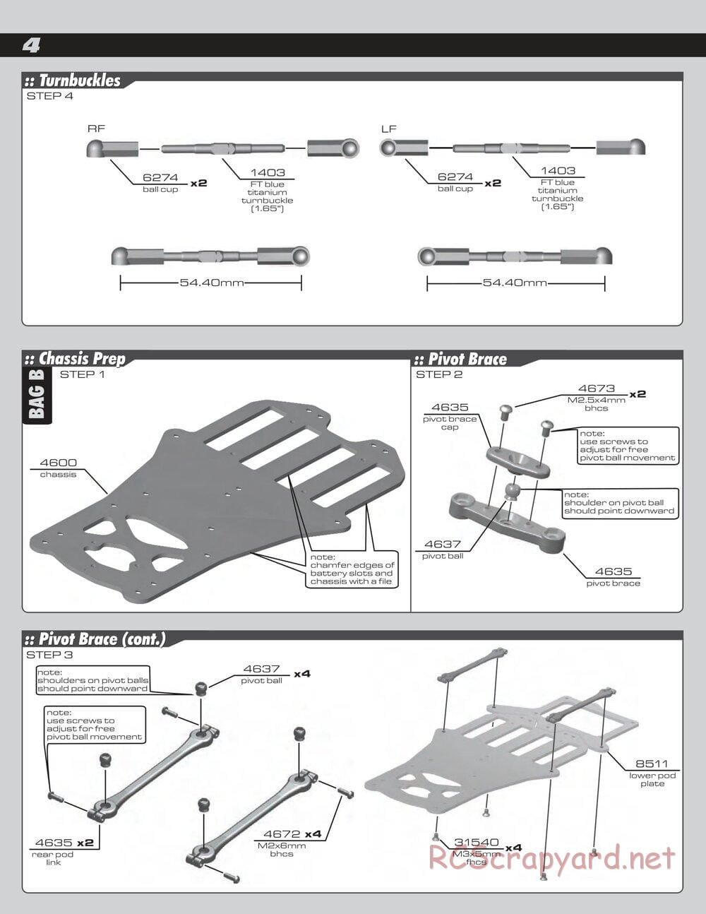 Team Associated - RC12R5.1 Factory Team - Manual - Page 4