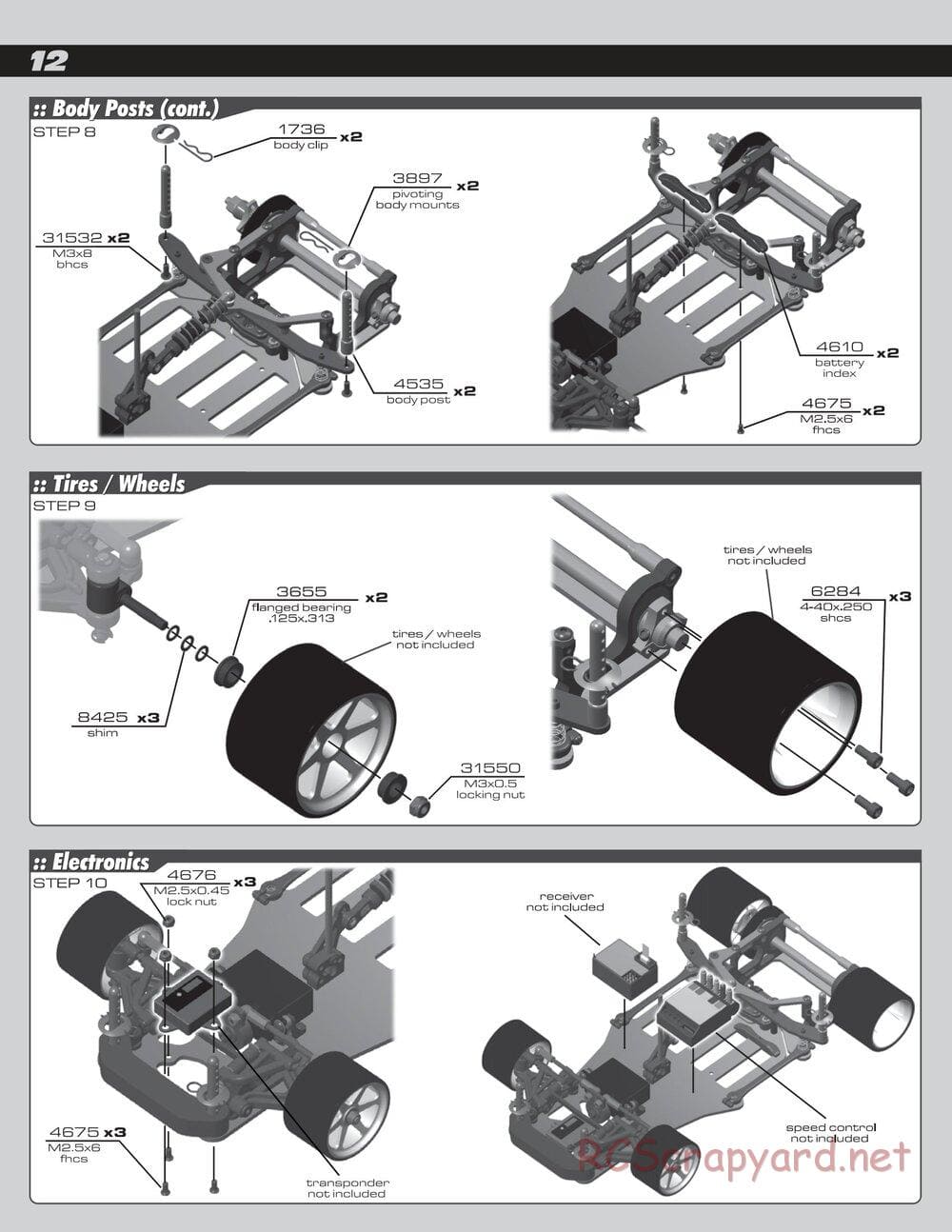 Team Associated - RC12R5.1 Factory Team - Manual - Page 12