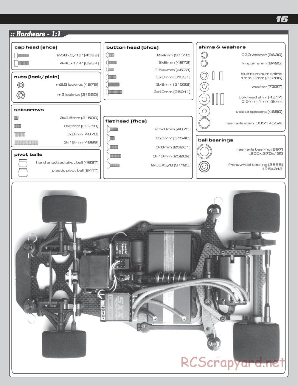 Team Associated - RC12R5.1 Factory Team - Manual - Page 16
