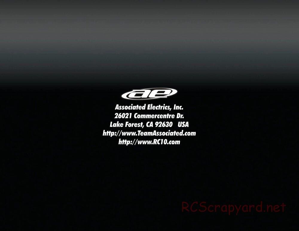 Team Associated - RC12R5.1 Factory Team - Manual - Page 18
