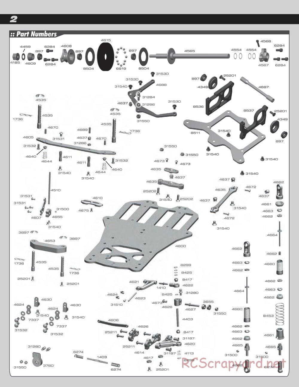 Team Associated - RC12R5.1 Factory Team - Exploded View