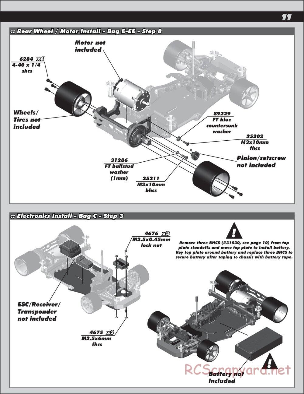 Team Associated - RC12R5.2 Factory Team - Manual - Page 11