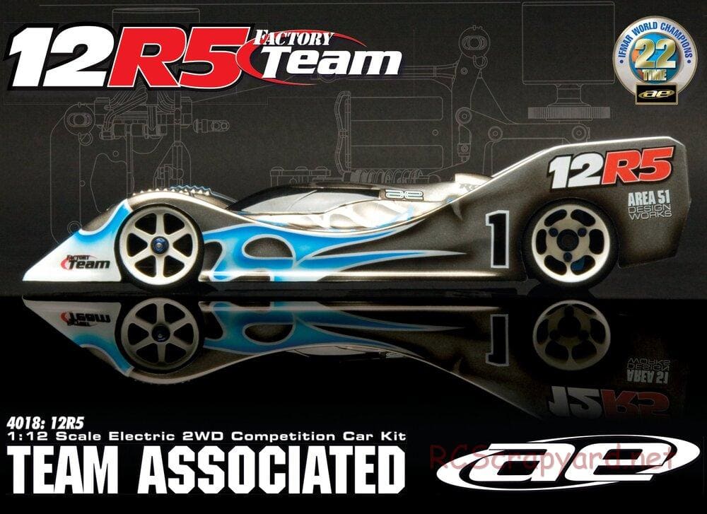 Team Associated - RC12R5 Factory Team - Manual - Page 1