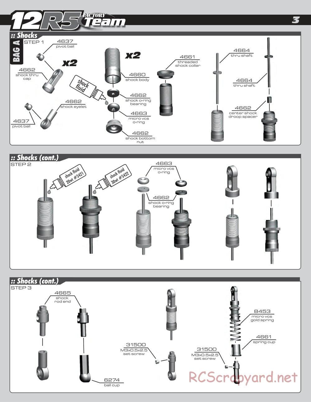 Team Associated - RC12R5 Factory Team - Manual - Page 3