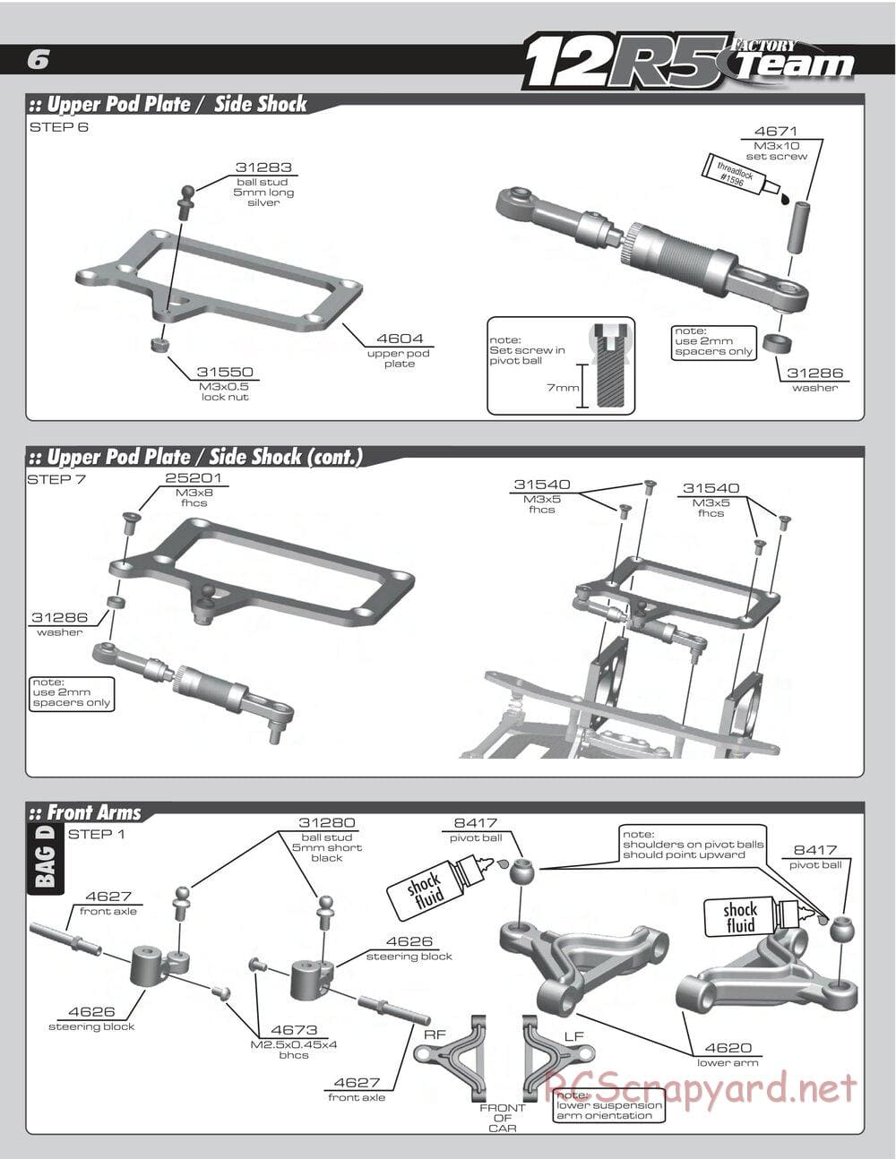 Team Associated - RC12R5 Factory Team - Manual - Page 6