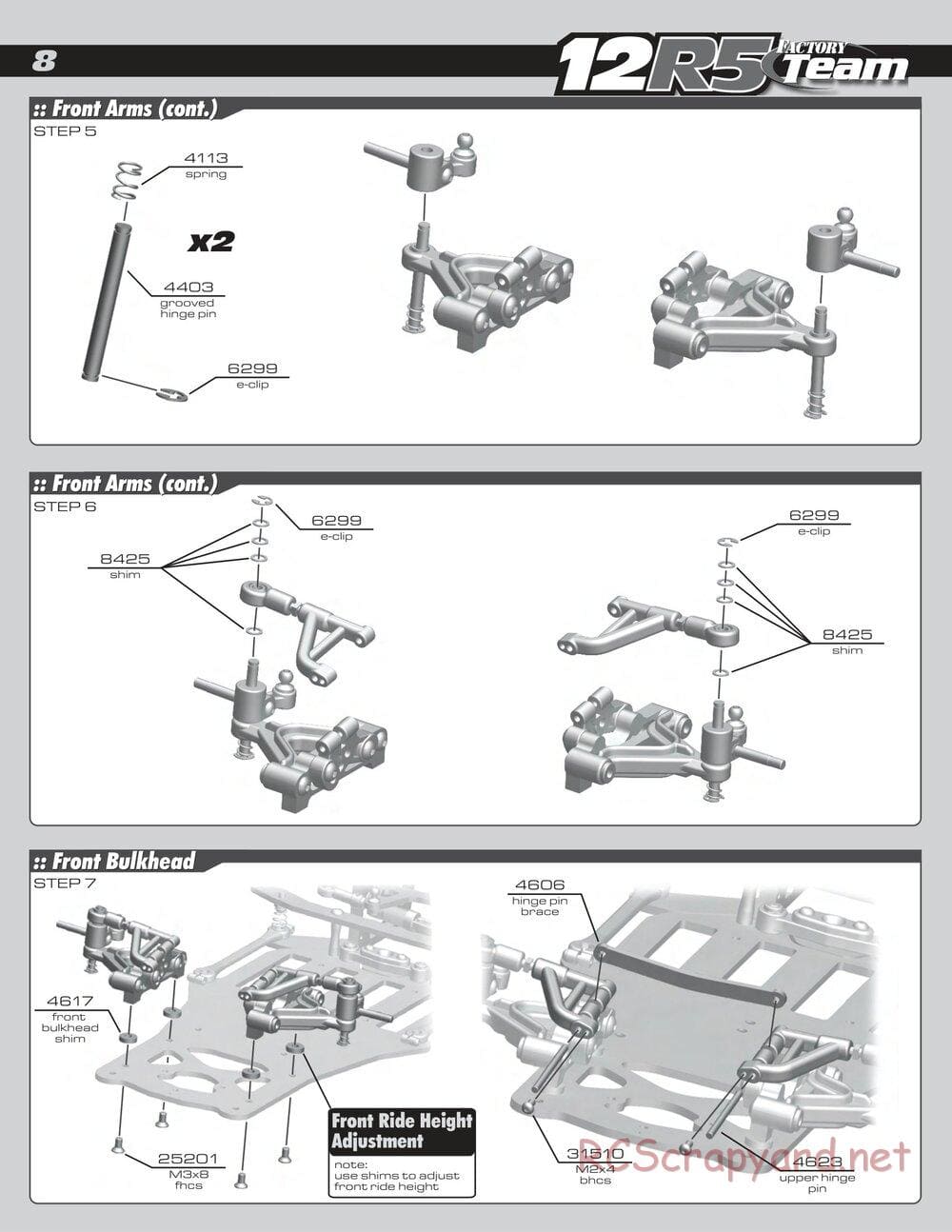 Team Associated - RC12R5 Factory Team - Manual - Page 8