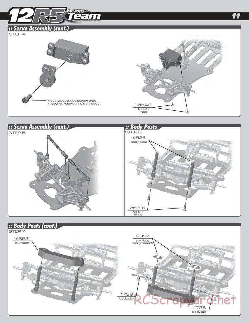 Team Associated - RC12R5 Factory Team - Manual - Page 11