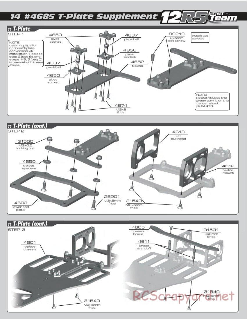 Team Associated - RC12R5 Factory Team - Manual - Page 14