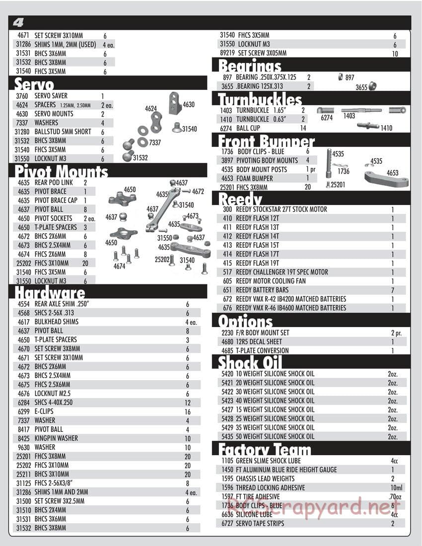 Team Associated - RC12R5 Factory Team - Parts - 3