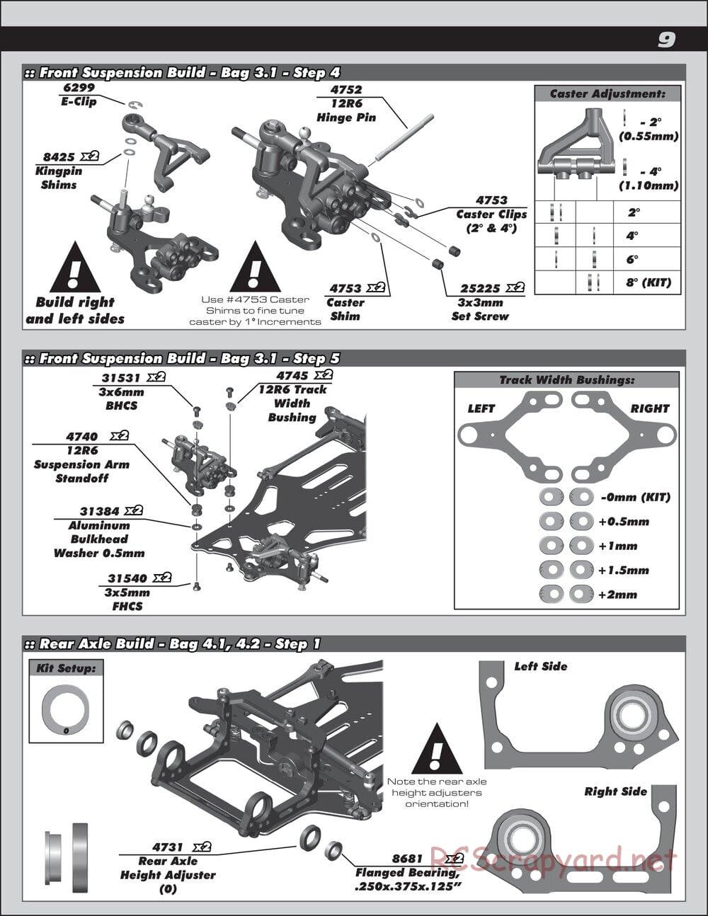 Team Associated - RC12R6 Factory Team - Manual - Page 9