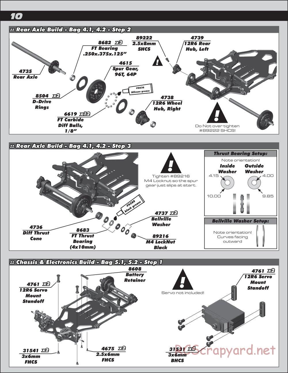 Team Associated - RC12R6 Factory Team - Manual - Page 10