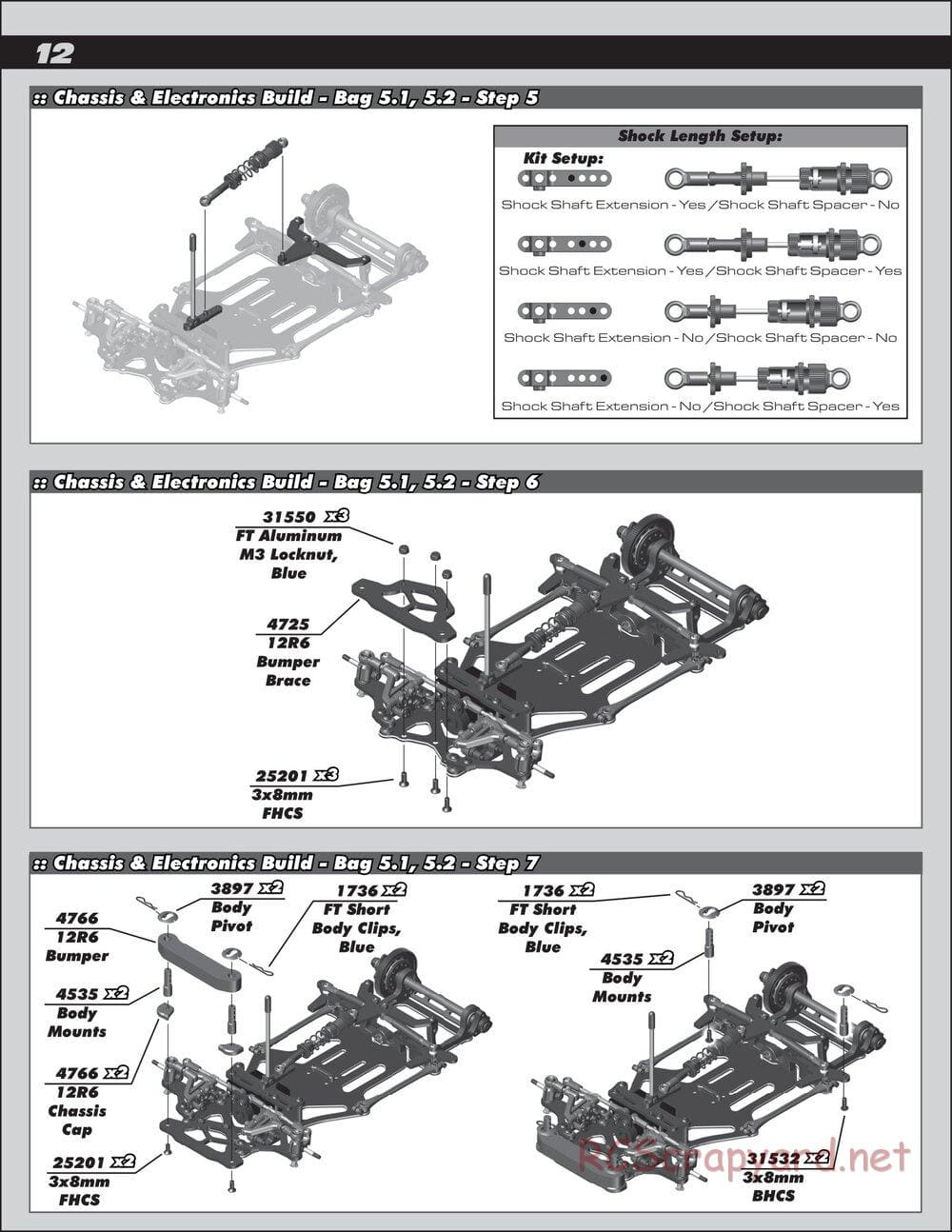 Team Associated - RC12R6 Factory Team - Manual - Page 12
