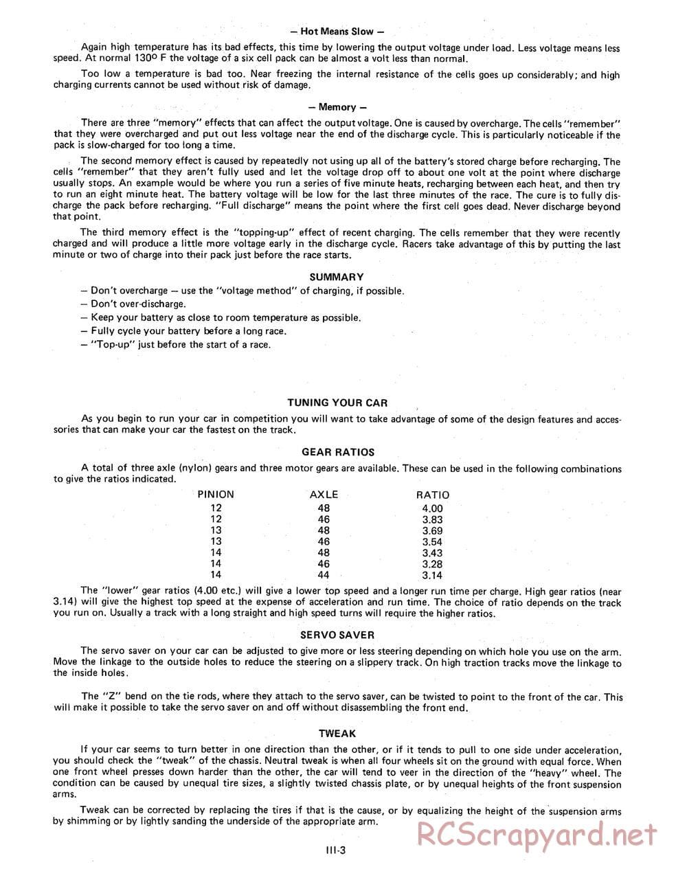 Team Associated - RC12E - Manual - Page 22
