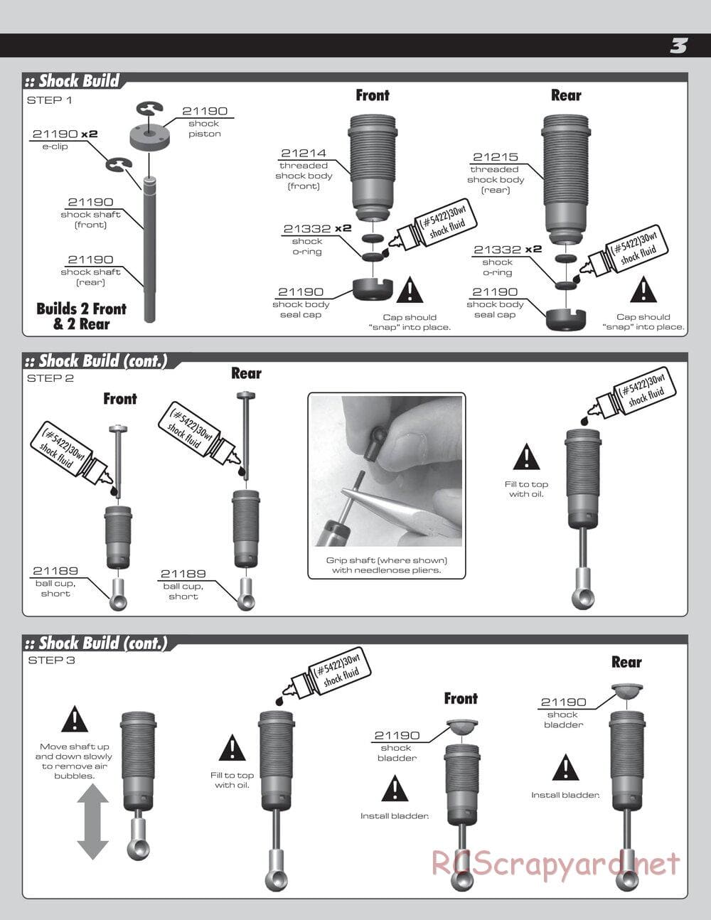 Team Associated - RC18B2/T2 Team Kit - Manual - Page 3