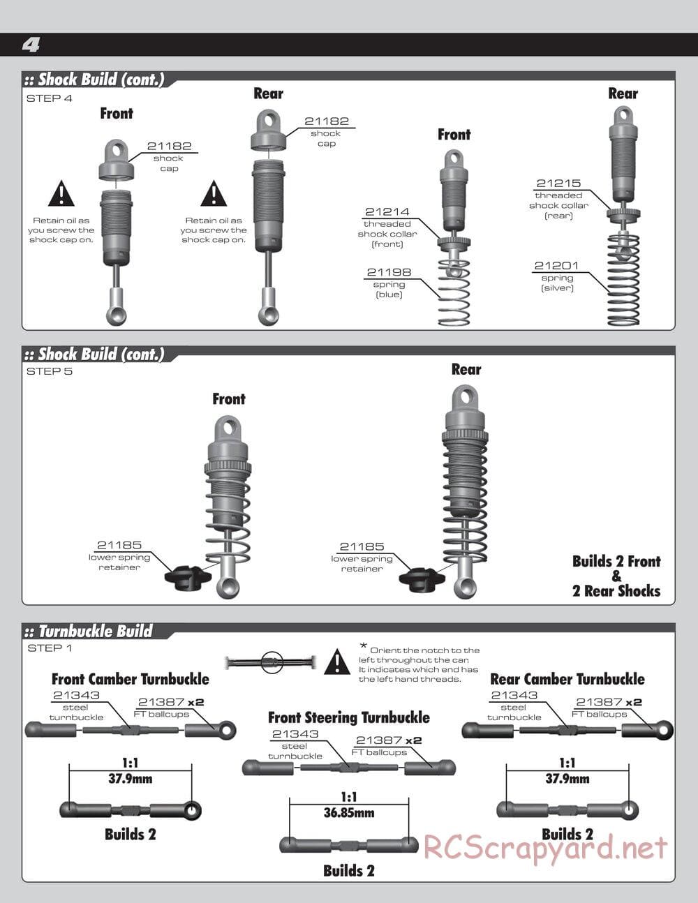 Team Associated - RC18B2/T2 Team Kit - Manual - Page 4