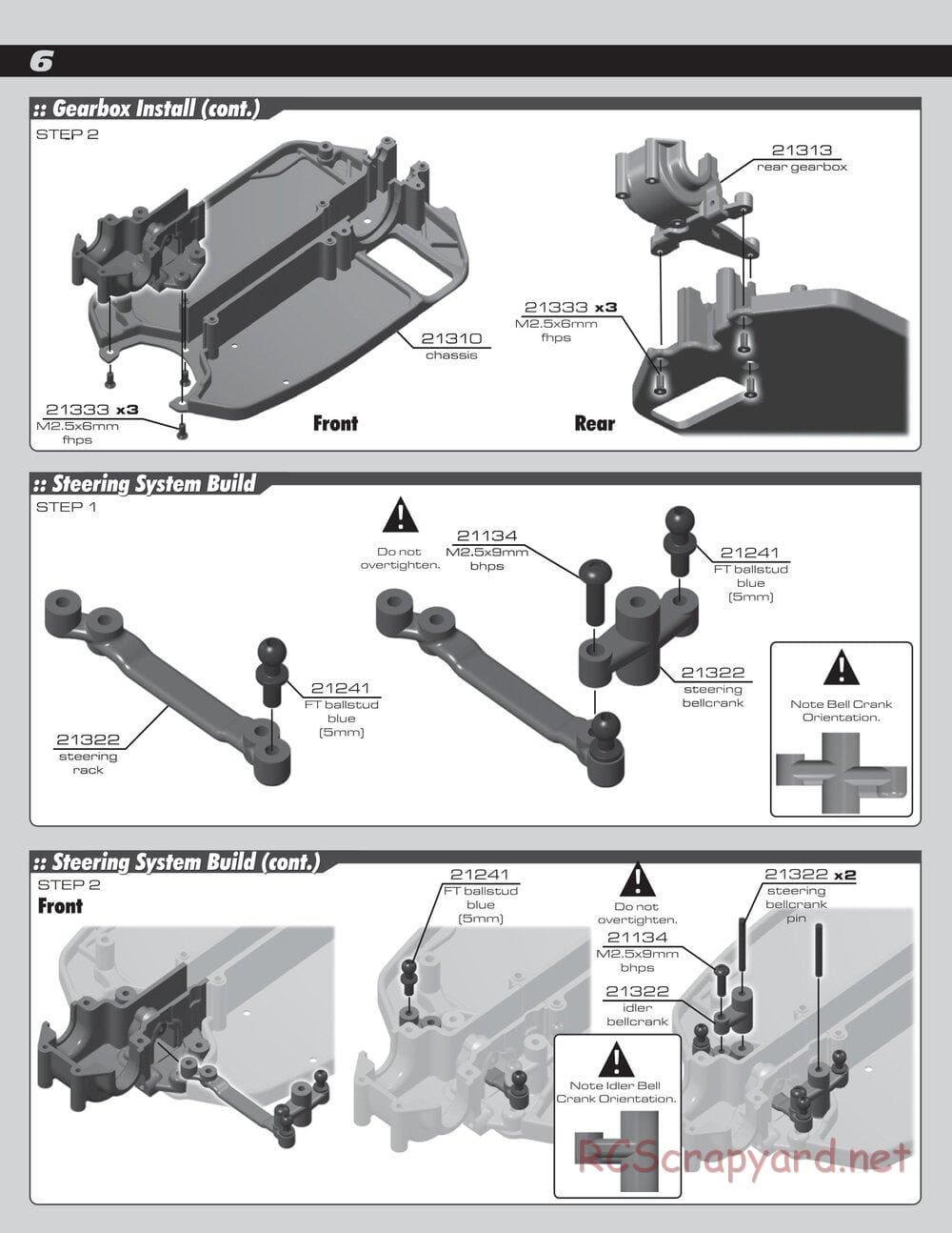 Team Associated - RC18B2/T2 Team Kit - Manual - Page 6