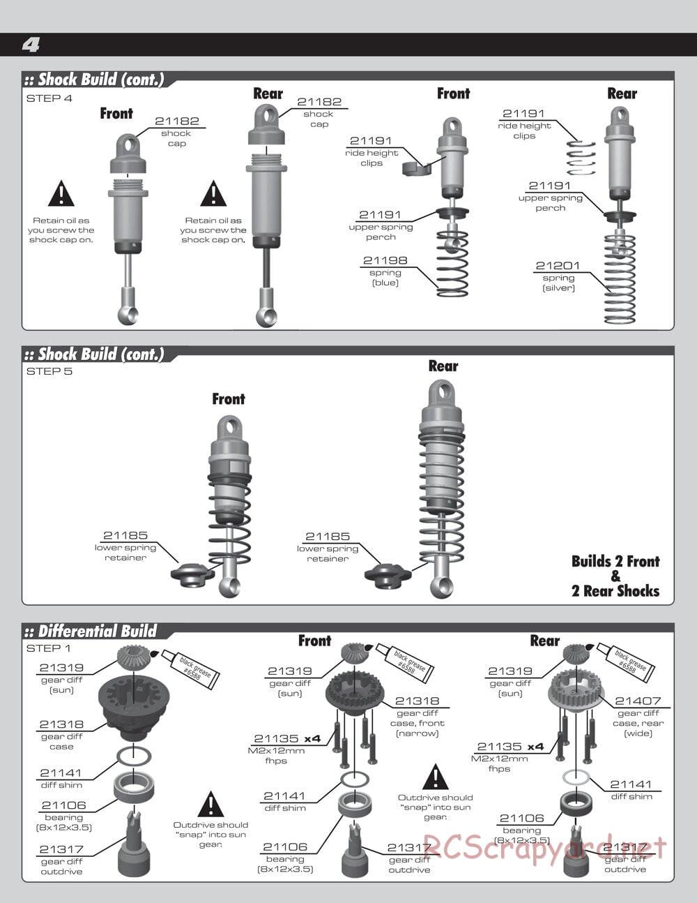 Team Associated - RC18T2 - Manual - Page 4