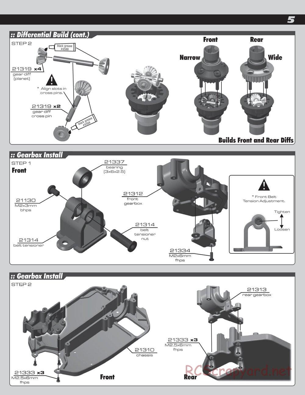 Team Associated - RC18T2 - Manual - Page 5