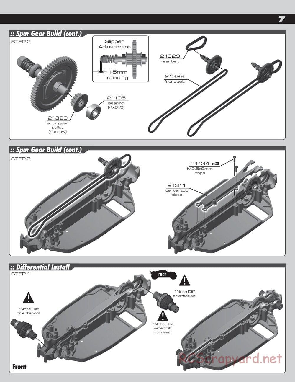 Team Associated - RC18B2 - Manual - Page 7