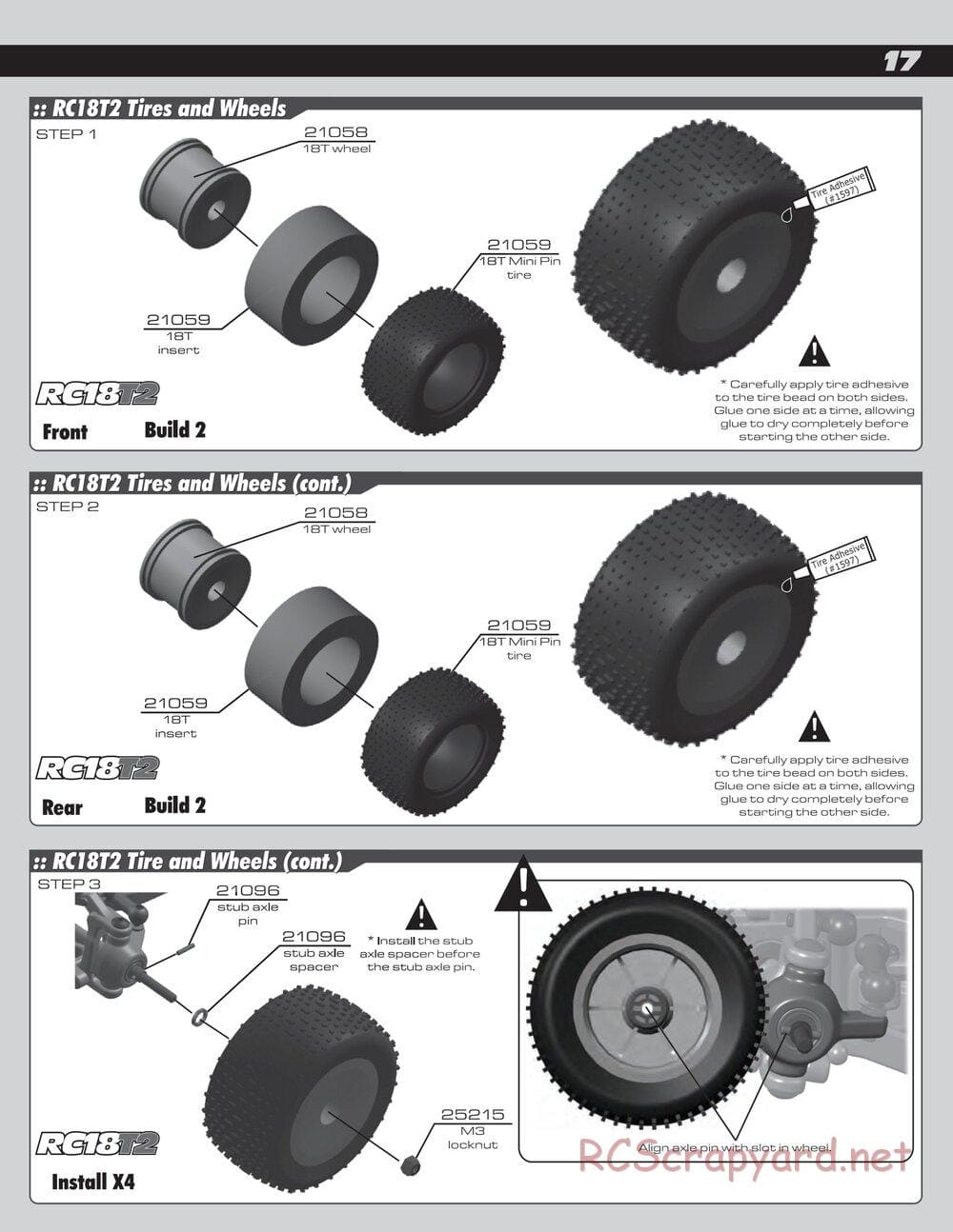 Team Associated - RC18B2 - Manual - Page 17