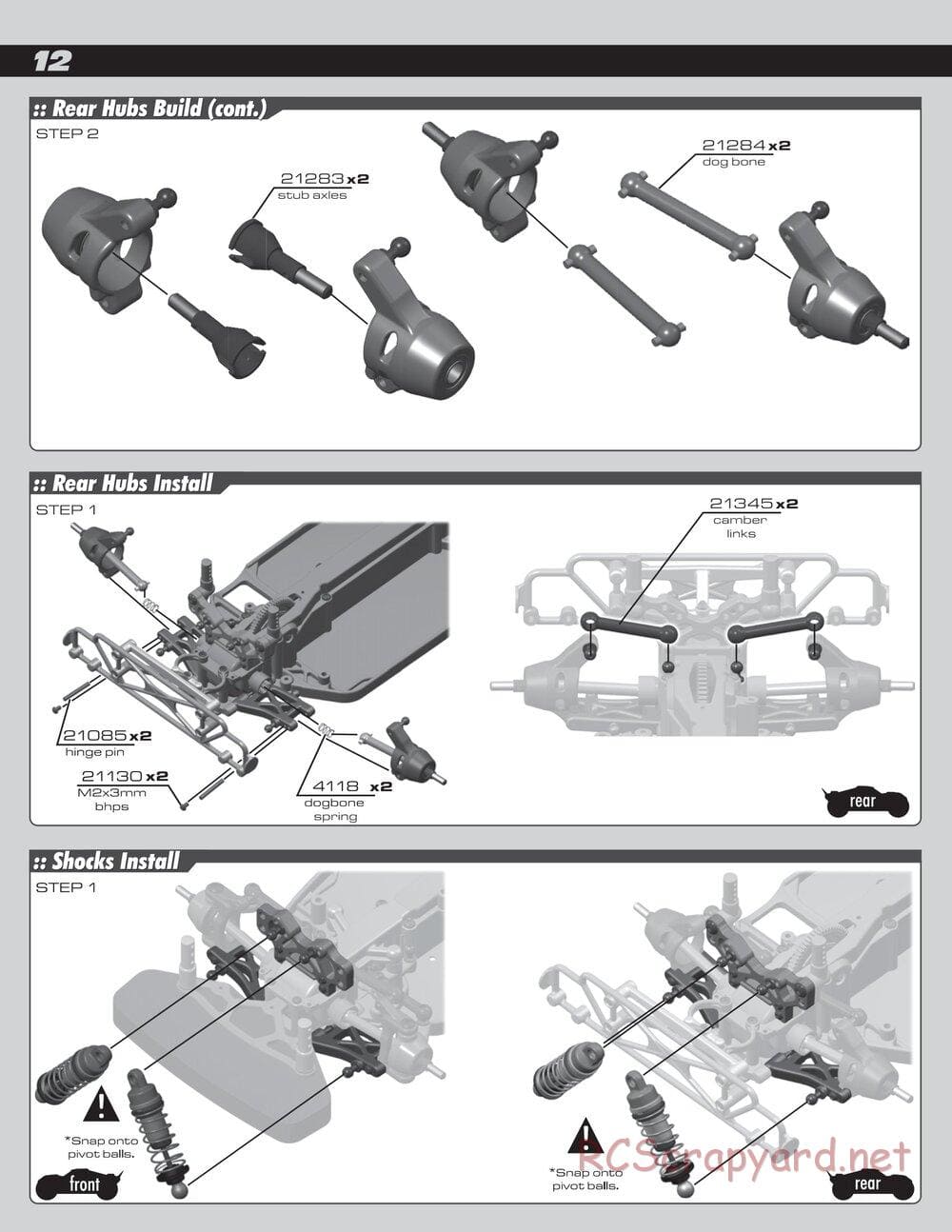 Team Associated - RC18 Late Model RTR - Manual - Page 12