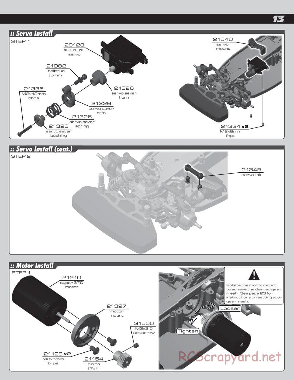 Team Associated - RC18 Late Model RTR - Manual - Page 13