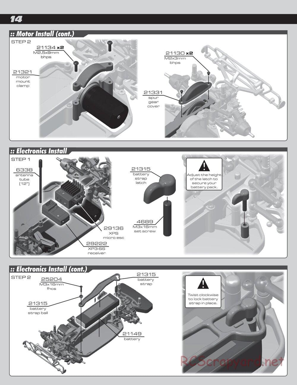 Team Associated - RC18 Late Model RTR - Manual - Page 14