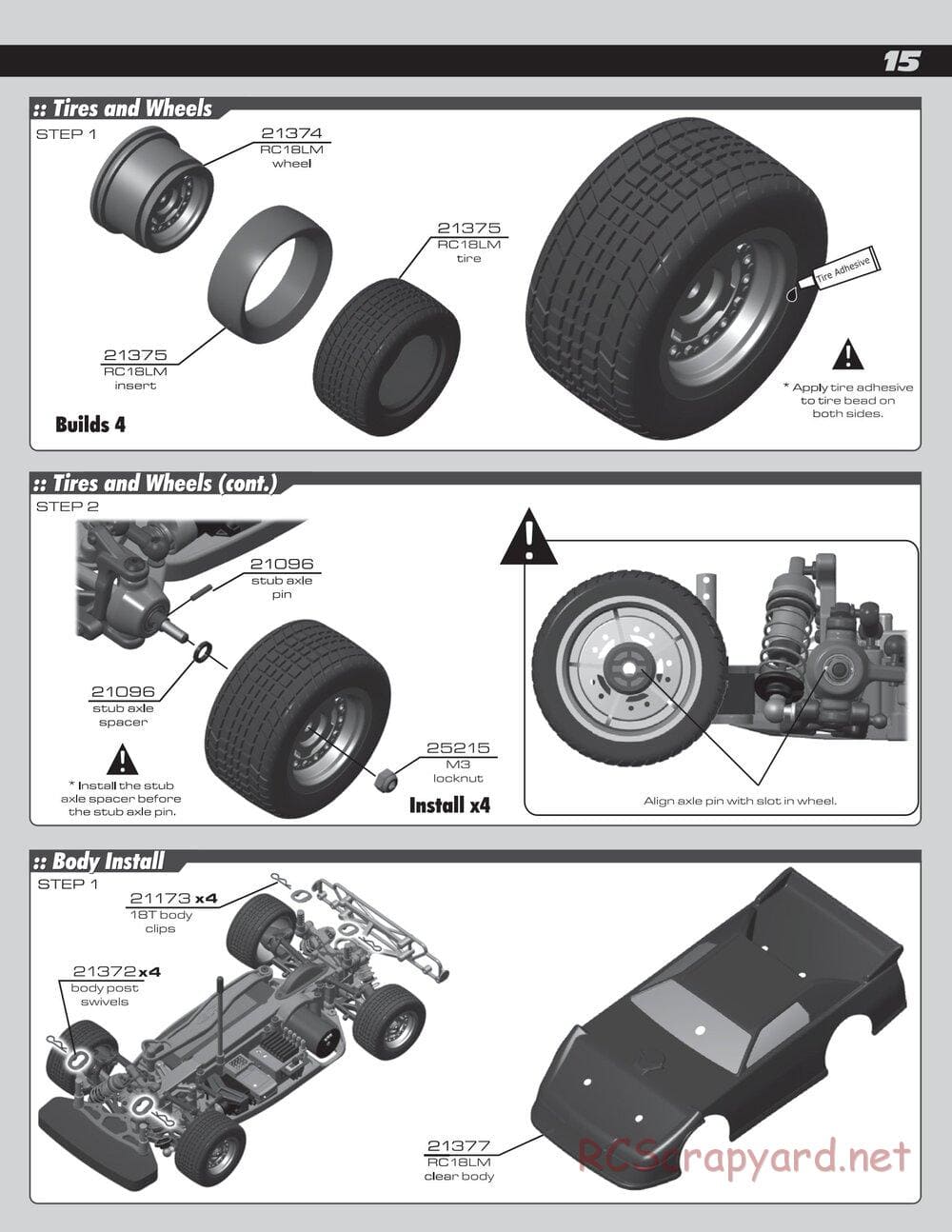 Team Associated - RC18 Late Model RTR - Manual - Page 15