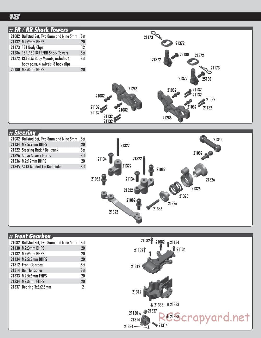 Team Associated - RC18 Late Model RTR - Manual - Page 18