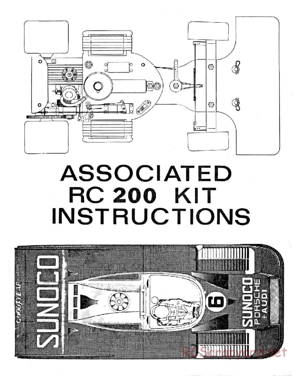 Team Associated - RC200 - Manual - Page 1